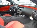 2010 Chevrolet Camaro Black/Inferno Orange Interior Dashboard Photo