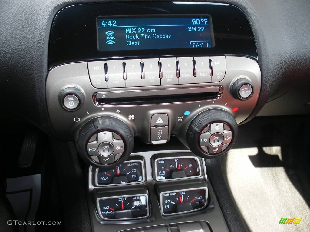 2010 Camaro SS Coupe - Black / Black/Inferno Orange photo #20