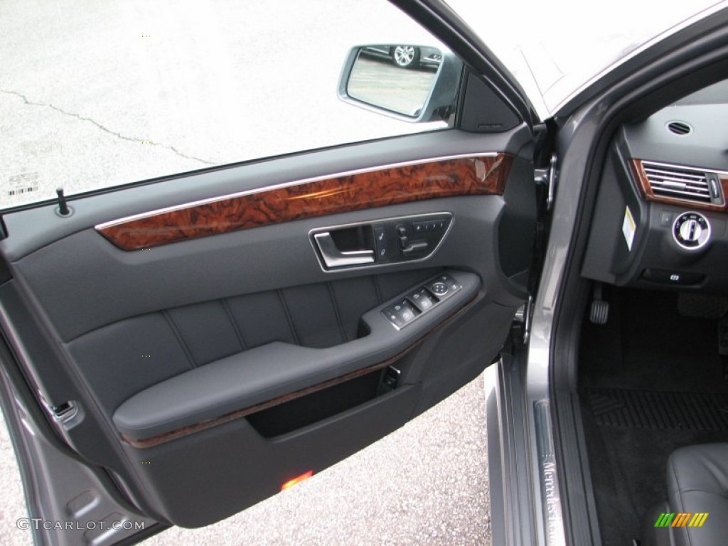 2012 Mercedes-Benz E 350 4Matic Sedan Black Door Panel Photo #58049446