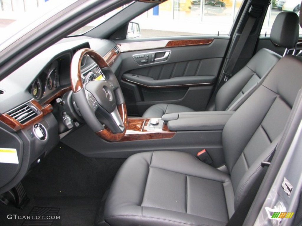 Black Interior 2012 Mercedes-Benz E 350 4Matic Sedan Photo #58049454