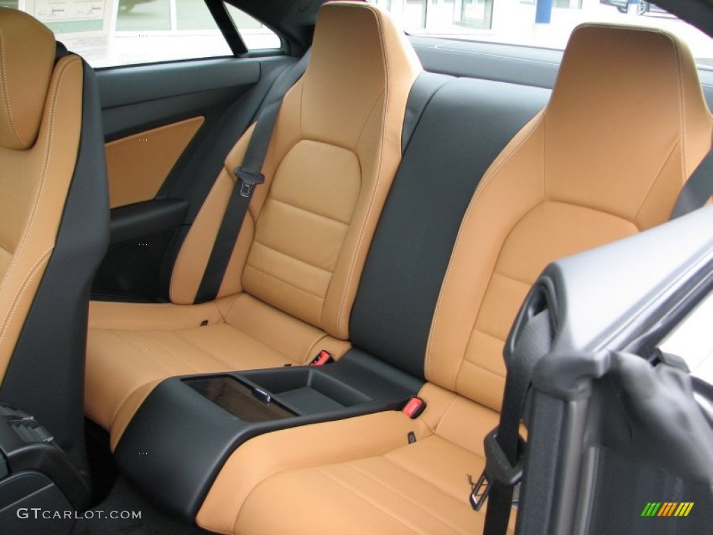 Natural Beige/Black Interior 2012 Mercedes-Benz E 550 Coupe Photo #58049796