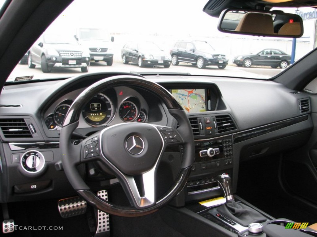 2012 Mercedes-Benz E 550 Coupe Natural Beige/Black Dashboard Photo #58049799