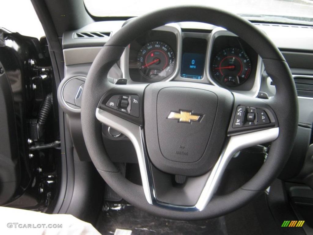 2012 Chevrolet Camaro LS Coupe Black Steering Wheel Photo #58049907