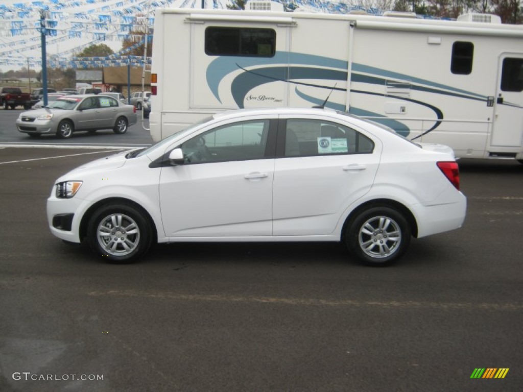 Summit White 2012 Chevrolet Sonic LS Sedan Exterior Photo #58050048