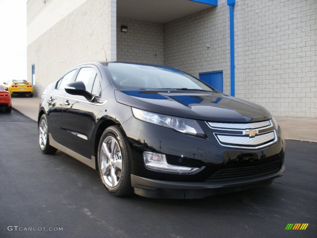 Black 2012 Chevrolet Volt Hatchback Exterior Photo #58051921