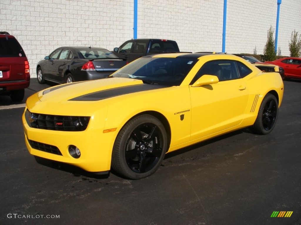Rally Yellow 2012 Chevrolet Camaro LT Coupe Transformers Special Edition Exterior Photo #58052348