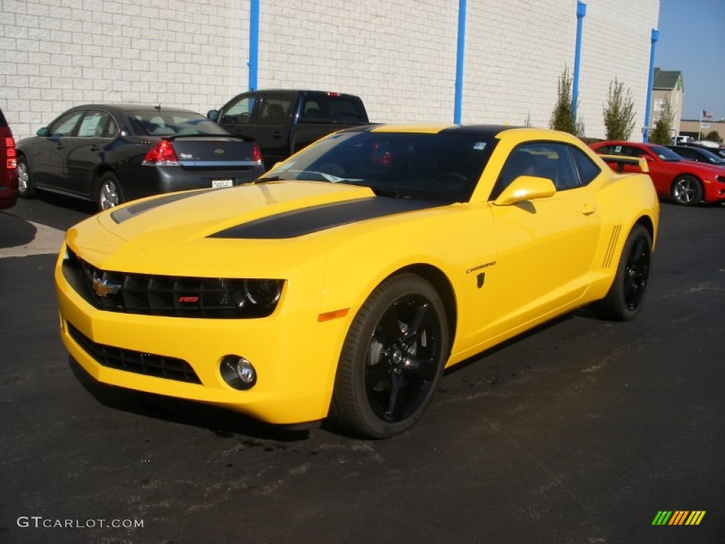 Rally Yellow 2012 Chevrolet Camaro LT Coupe Transformers Special Edition Exterior Photo #58052360