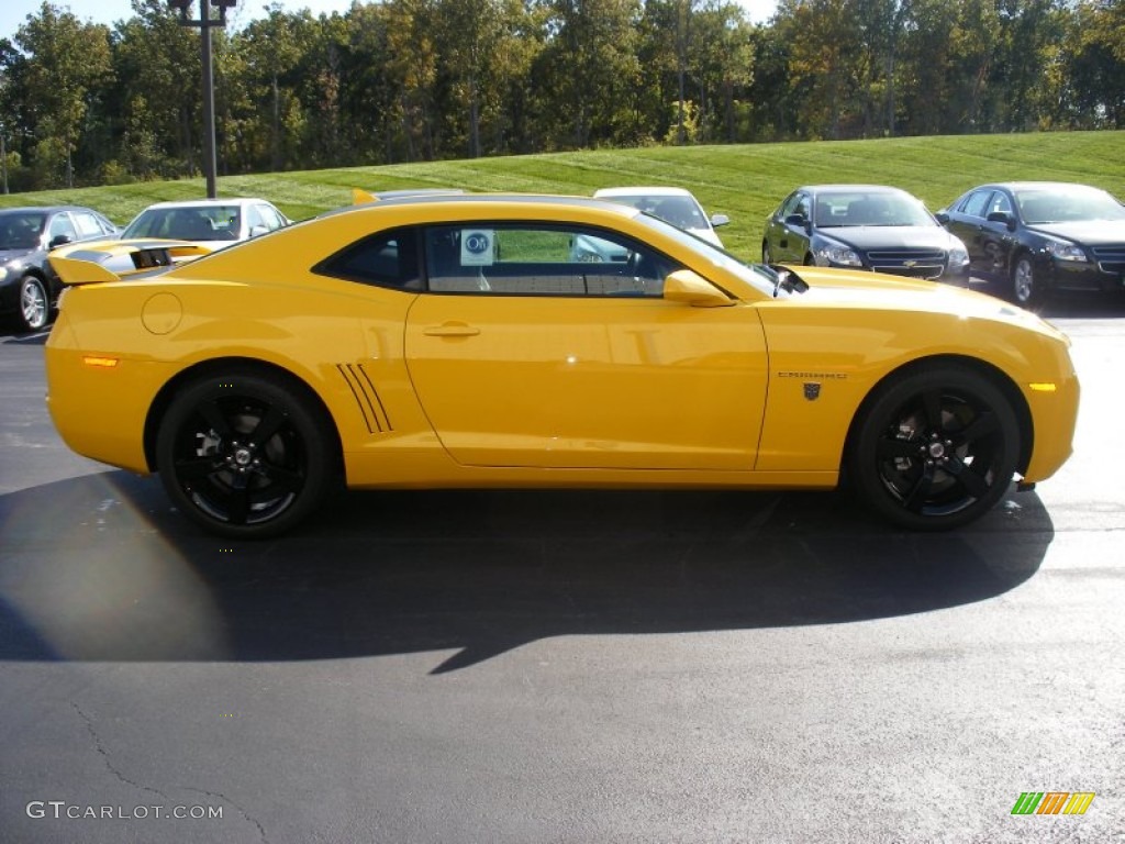 Rally Yellow 2012 Chevrolet Camaro LT Coupe Transformers Special Edition Exterior Photo #58052369