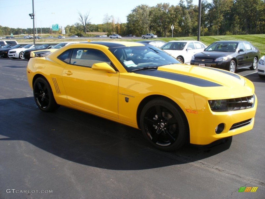 Rally Yellow 2012 Chevrolet Camaro LT Coupe Transformers Special Edition Exterior Photo #58052376