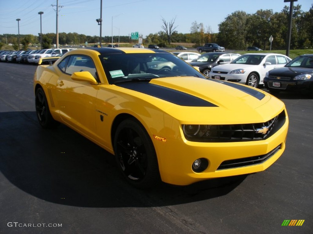 Rally Yellow 2012 Chevrolet Camaro LT Coupe Transformers Special Edition Exterior Photo #58052384
