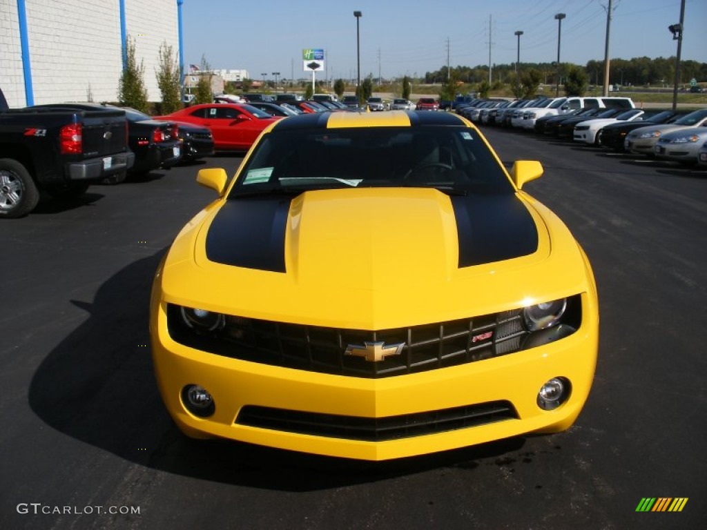 Rally Yellow 2012 Chevrolet Camaro LT Coupe Transformers Special Edition Exterior Photo #58052393