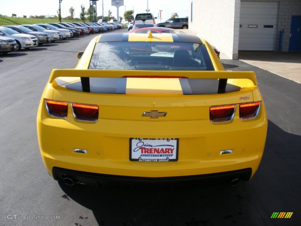 2012 Camaro LT Coupe Transformers Special Edition - Rally Yellow / Jet Black photo #9