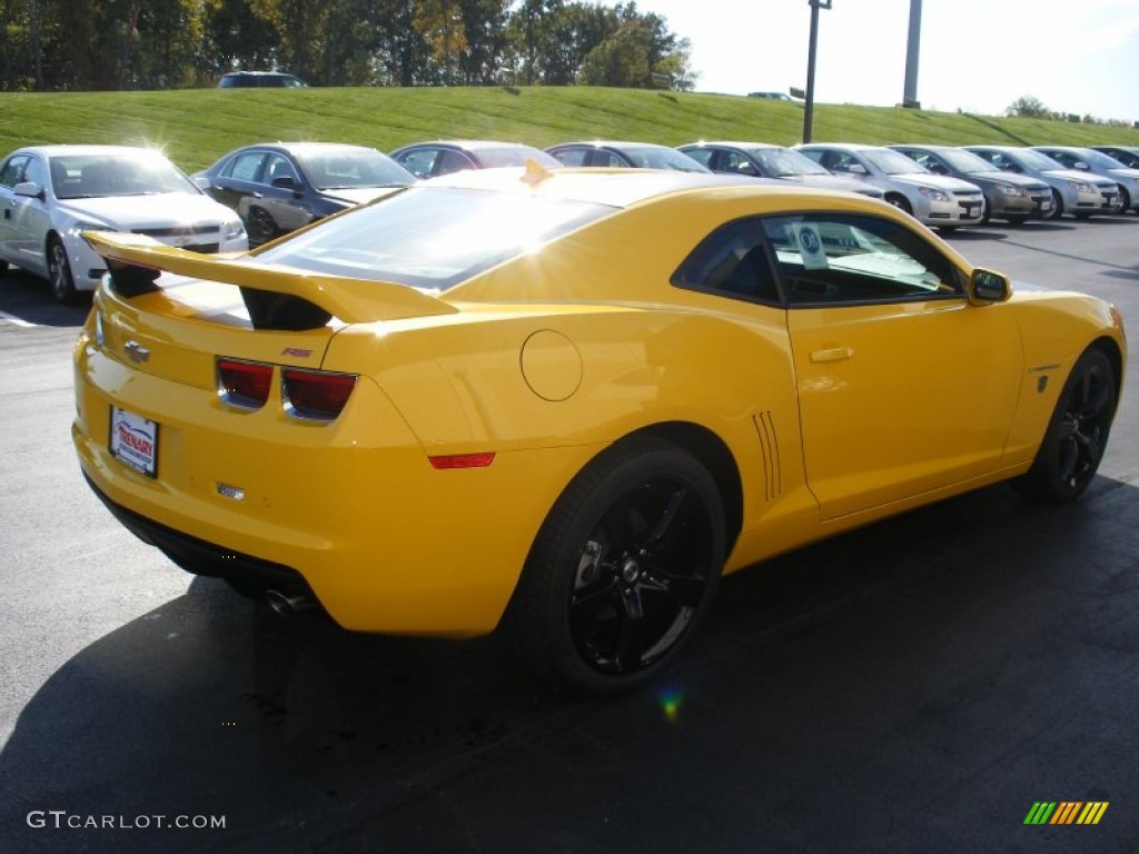 2012 Camaro LT Coupe Transformers Special Edition - Rally Yellow / Jet Black photo #10