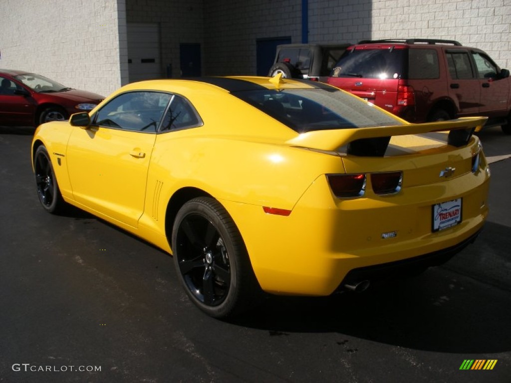 2012 Camaro LT Coupe Transformers Special Edition - Rally Yellow / Jet Black photo #11