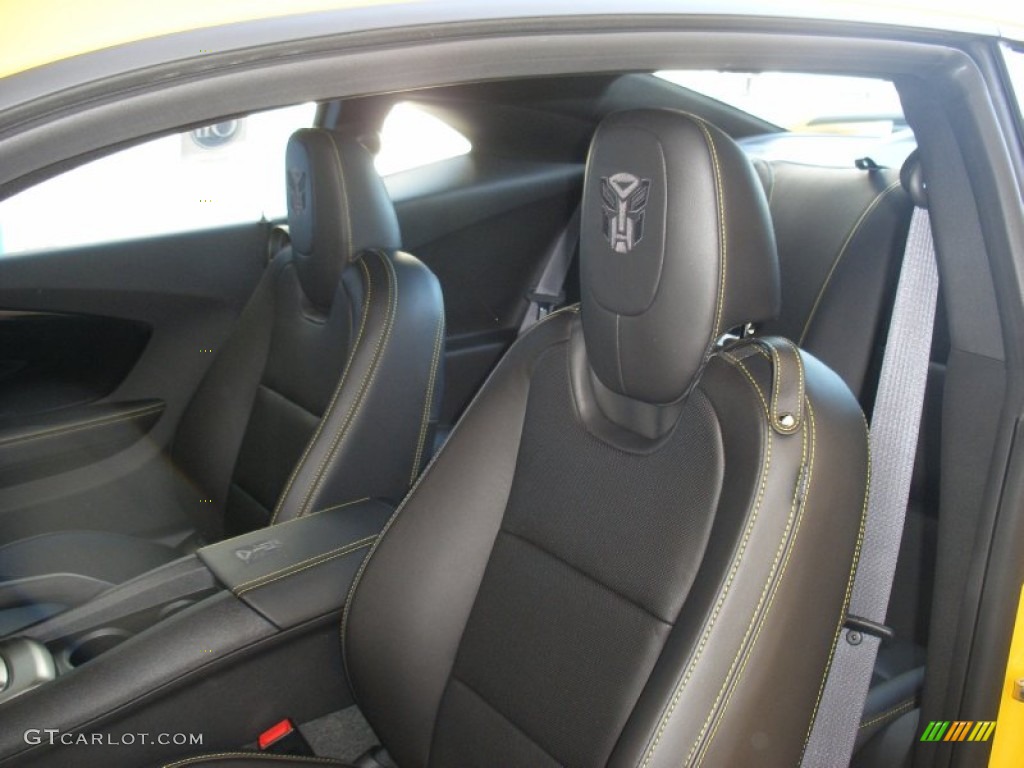 Jet Black Interior 2012 Chevrolet Camaro LT Coupe Transformers Special Edition Photo #58052492