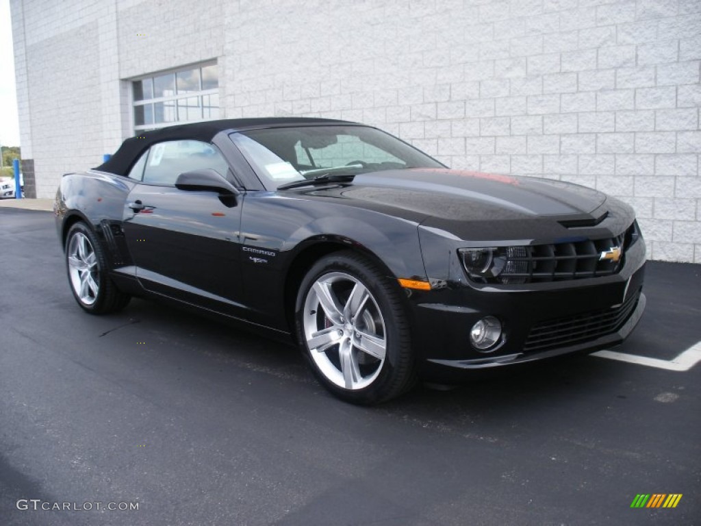 2012 Camaro SS 45th Anniversary Edition Convertible - Carbon Flash Metallic / Jet Black photo #7