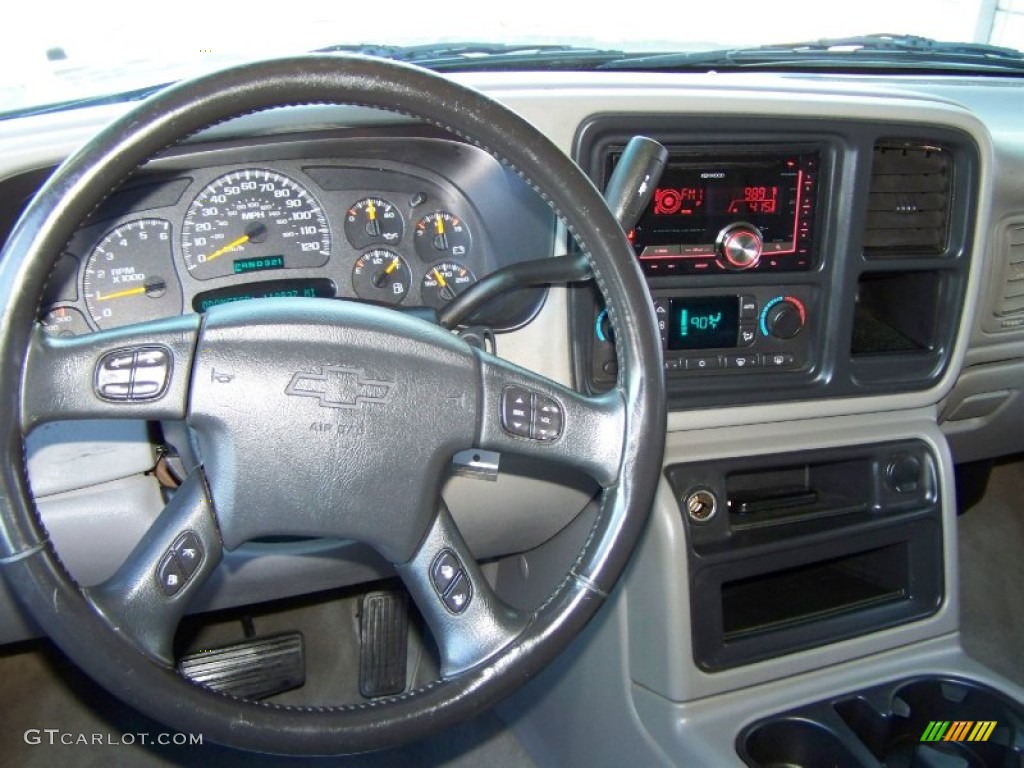 2003 Silverado 1500 LT Crew Cab - Light Pewter Metallic / Medium Gray photo #22