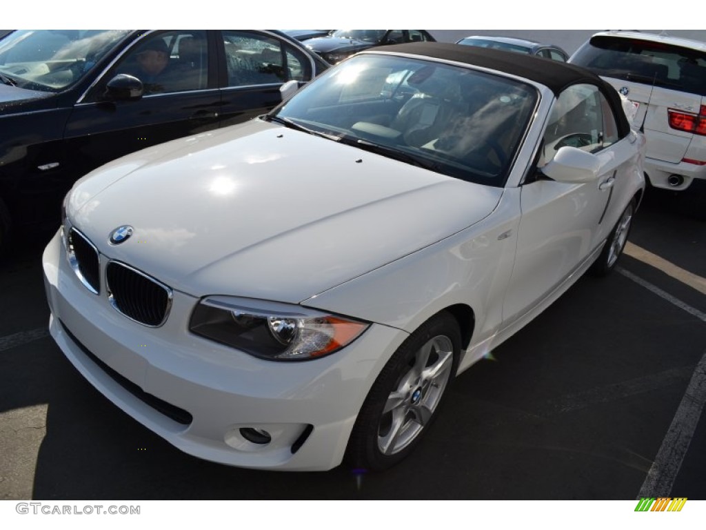 2012 1 Series 128i Convertible - Alpine White / Savanna Beige photo #8