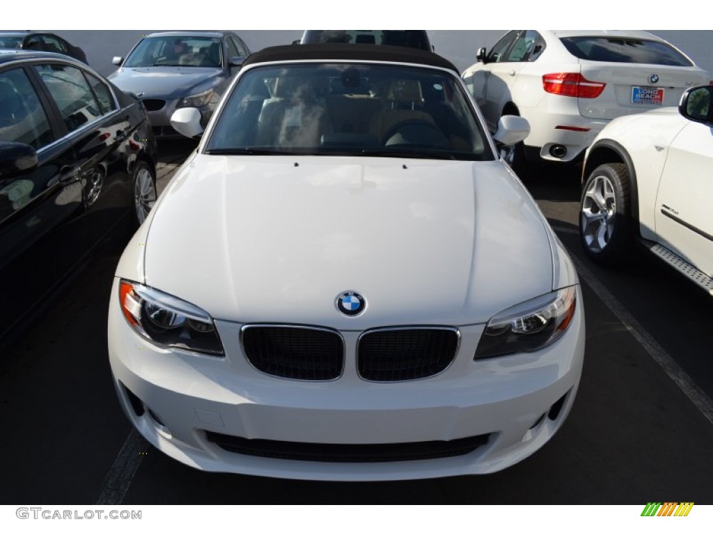 2012 1 Series 128i Convertible - Alpine White / Savanna Beige photo #9