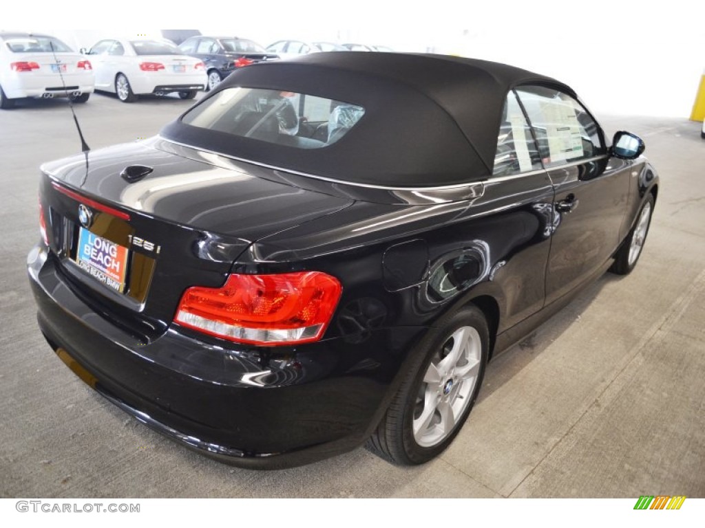2012 1 Series 128i Convertible - Jet Black / Black photo #4