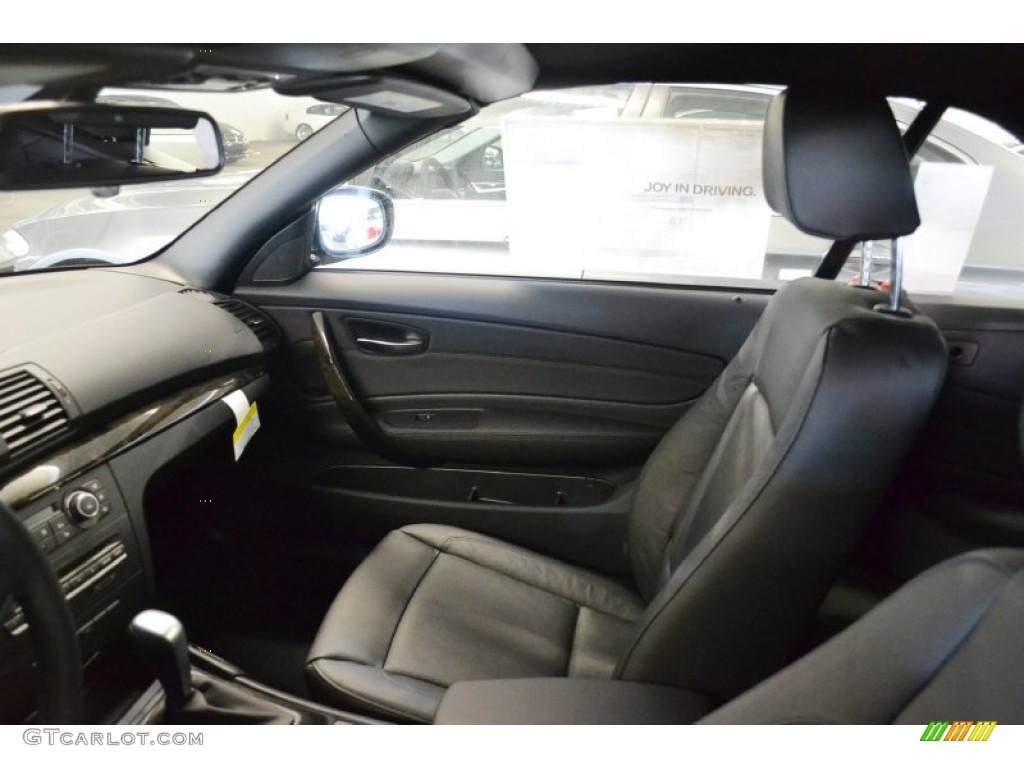 2012 1 Series 128i Convertible - Jet Black / Black photo #6