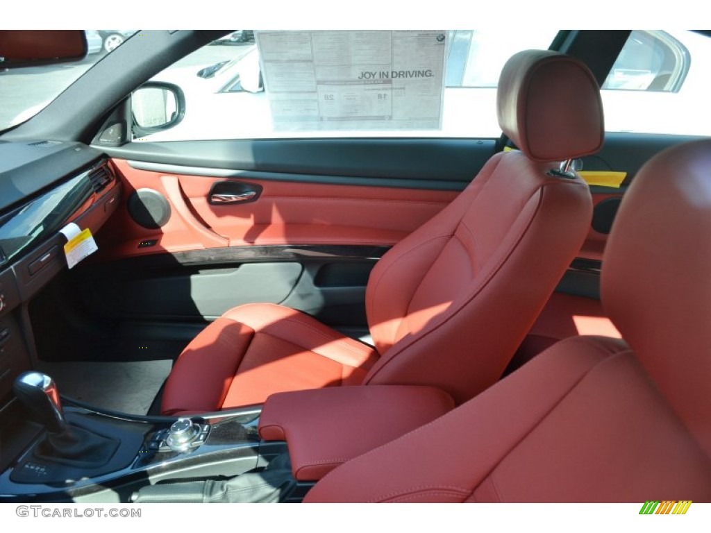 Coral Red/Black Interior 2012 BMW 3 Series 335i Coupe Photo #58054587