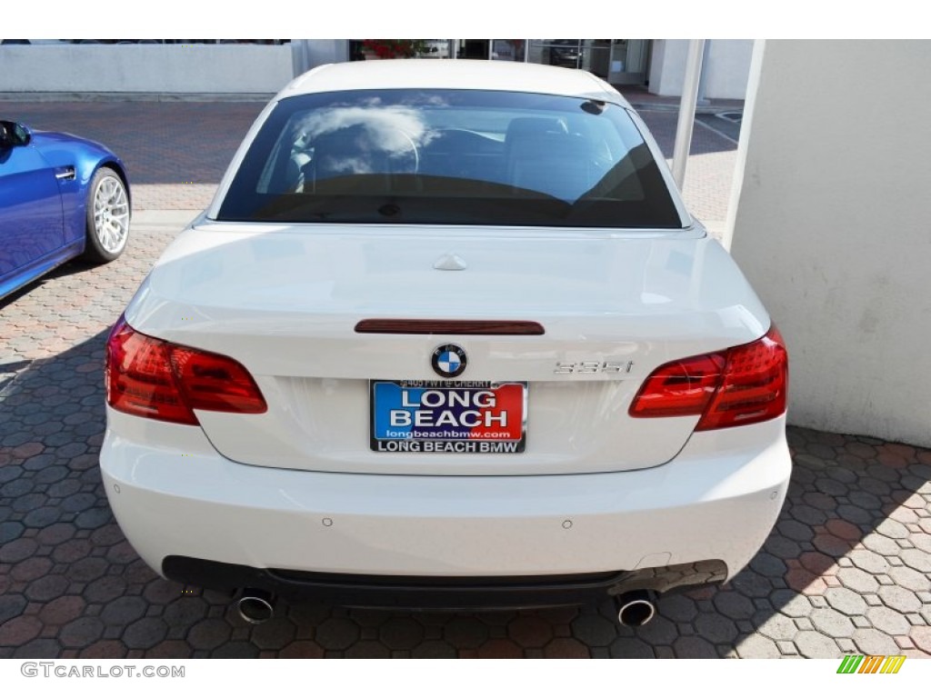 2012 3 Series 335i Convertible - Alpine White / Black photo #3