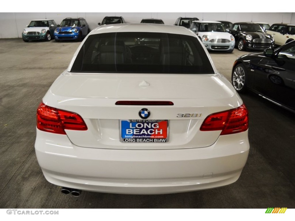 2012 3 Series 328i Convertible - Alpine White / Black photo #4