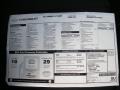 2011 Chevrolet Camaro LT Coupe Window Sticker