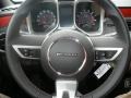 2011 Chevrolet Camaro Inferno Orange/Black Interior Steering Wheel Photo