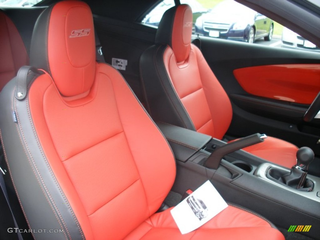 Inferno Orange/Black Interior 2011 Chevrolet Camaro SS/RS Convertible Photo #58055569