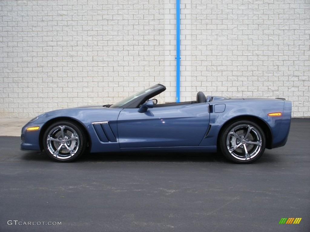 Supersonic Blue Metallic 2011 Chevrolet Corvette Grand Sport Convertible Exterior Photo #58055809
