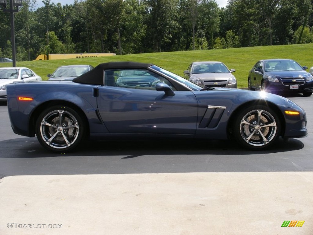 2011 Corvette Grand Sport Convertible - Supersonic Blue Metallic / Ebony Black photo #4