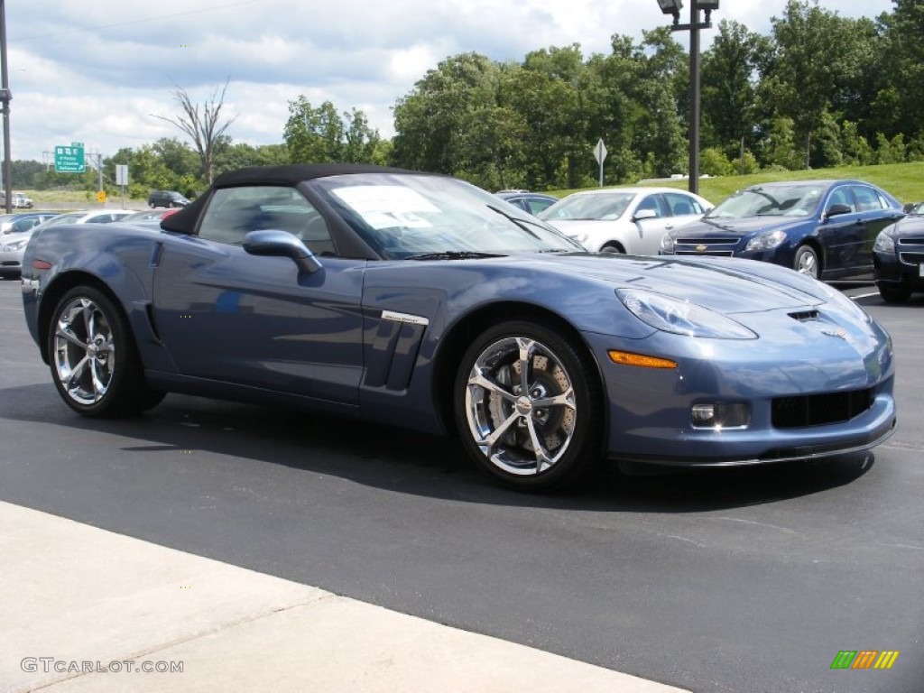 2011 Corvette Grand Sport Convertible - Supersonic Blue Metallic / Ebony Black photo #5