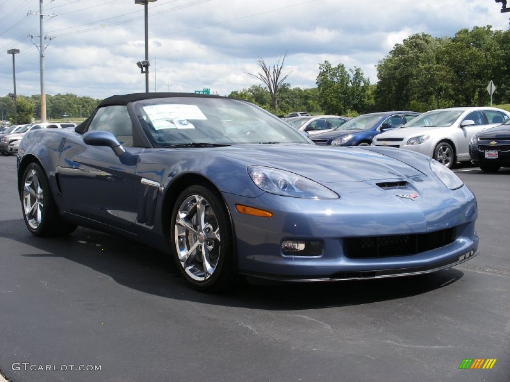 2011 Corvette Grand Sport Convertible - Supersonic Blue Metallic / Ebony Black photo #7