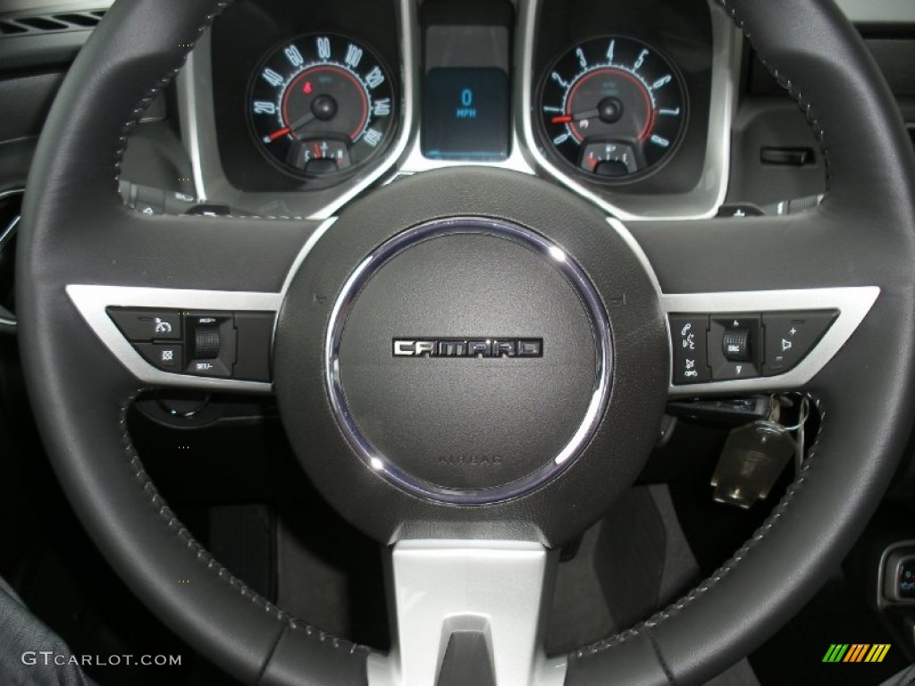 2010 Chevrolet Camaro LT/RS Coupe Gray Steering Wheel Photo #58056259