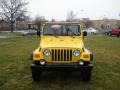 2002 Solar Yellow Jeep Wrangler SE 4x4  photo #7