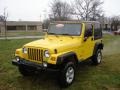 2002 Solar Yellow Jeep Wrangler SE 4x4  photo #8