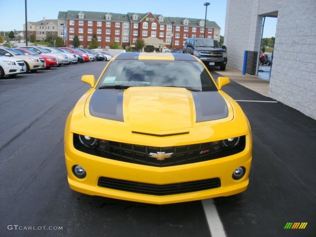 Rally Yellow 2012 Chevrolet Camaro SS Coupe Transformers Special Edition Exterior Photo #58057648