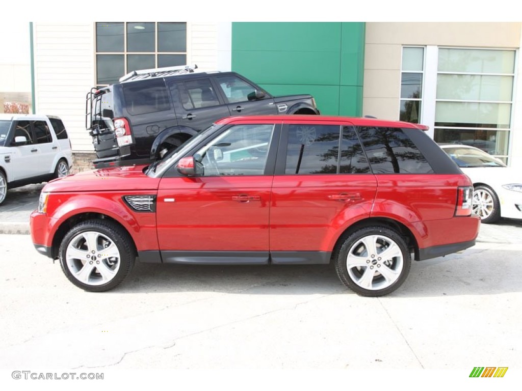 Firenze Red Metallic 2012 Land Rover Range Rover Sport HSE LUX Exterior Photo #58057688