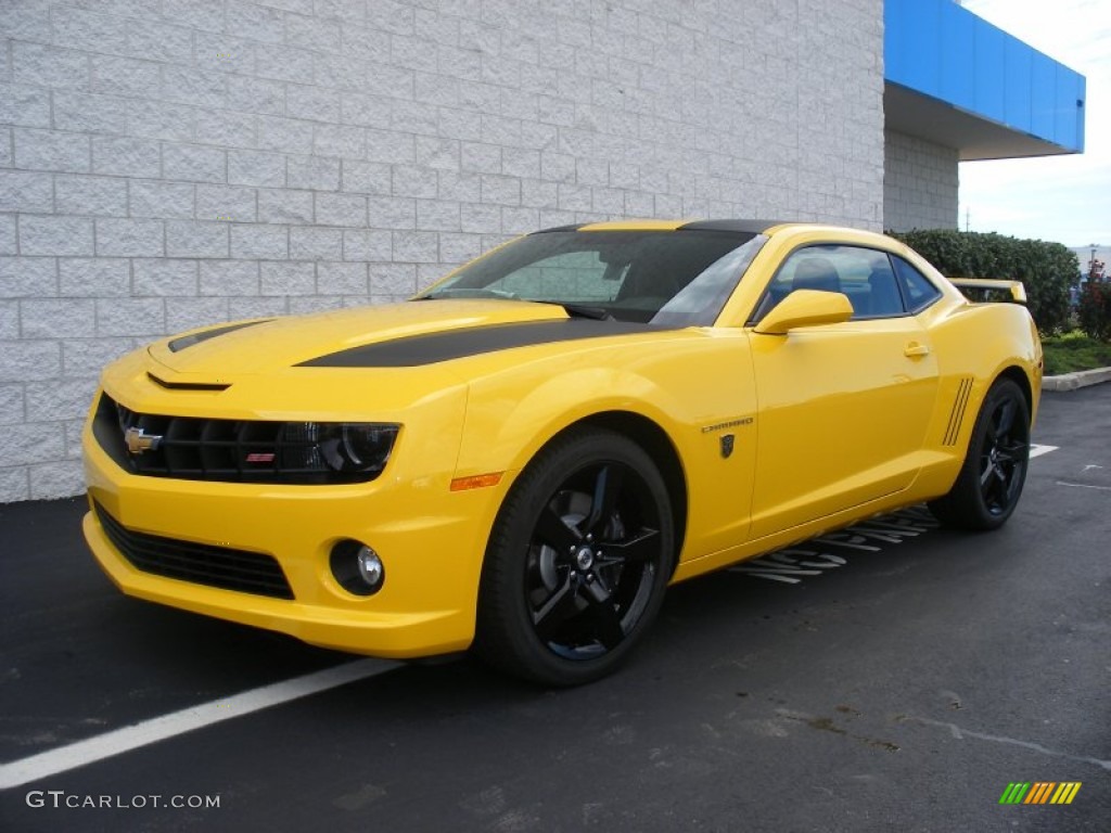 Rally Yellow 2012 Chevrolet Camaro SS Coupe Transformers Special Edition Exterior Photo #58057723