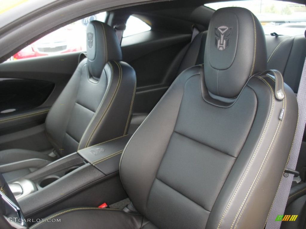 Jet Black Interior 2012 Chevrolet Camaro SS Coupe Transformers Special Edition Photo #58057835