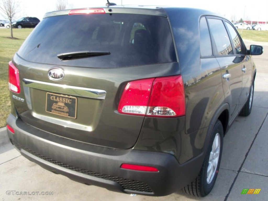 2012 Sorento LX AWD - Tuscan Olive / Black photo #8