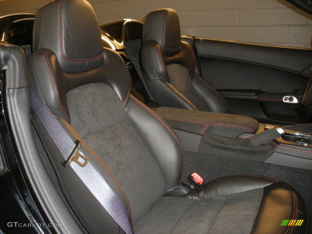 Ebony Interior 2012 Chevrolet Corvette Centennial Edition Grand Sport Convertible Photo #58058541
