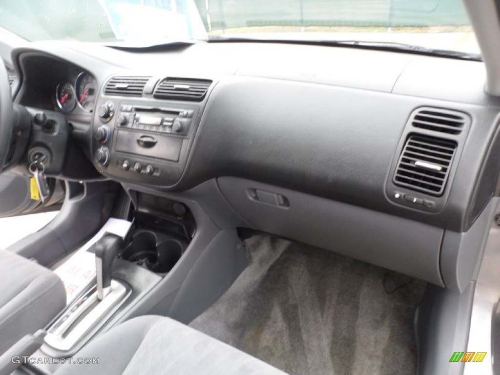 2004 Civic EX Sedan - Magnesium Metallic / Gray photo #20
