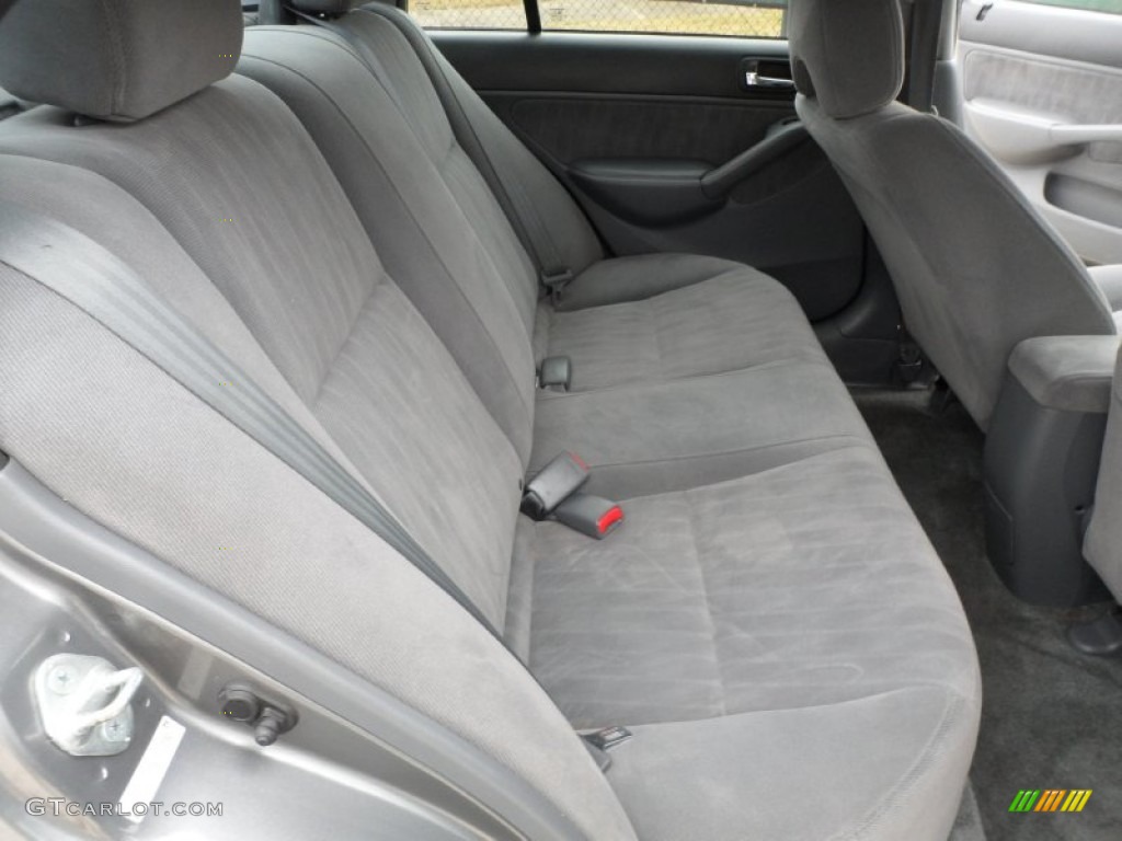 2004 Civic EX Sedan - Magnesium Metallic / Gray photo #23