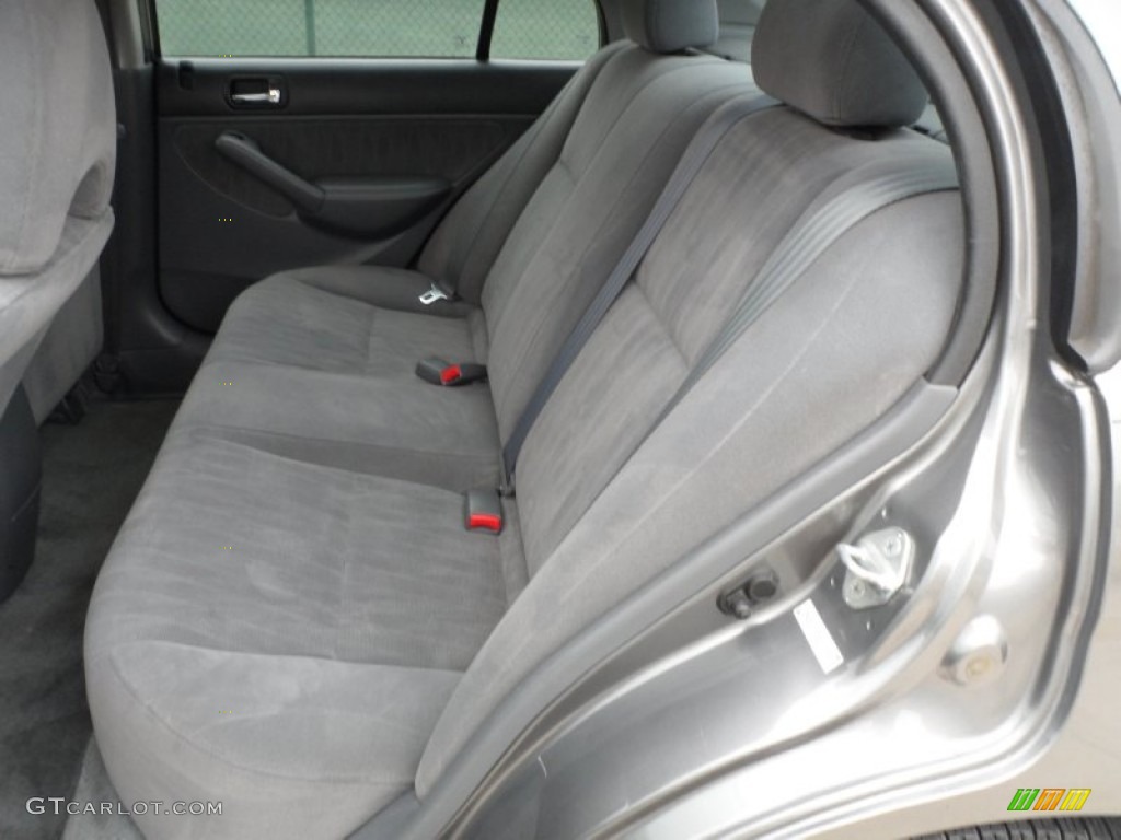 2004 Civic EX Sedan - Magnesium Metallic / Gray photo #26