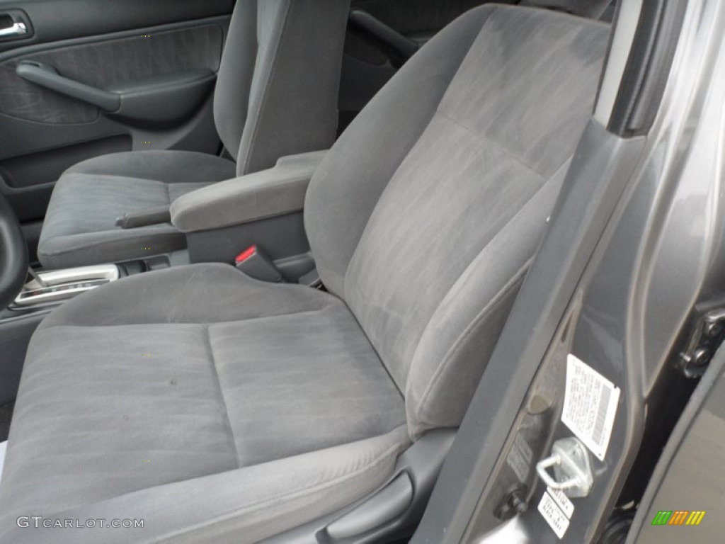 2004 Civic EX Sedan - Magnesium Metallic / Gray photo #28