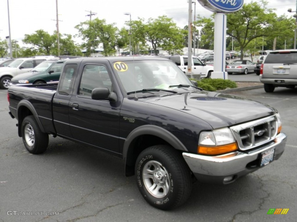 2000 Ranger XLT SuperCab 4x4 - Black / Medium Graphite photo #2