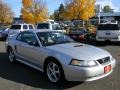 2000 Silver Metallic Ford Mustang V6 Coupe  photo #2